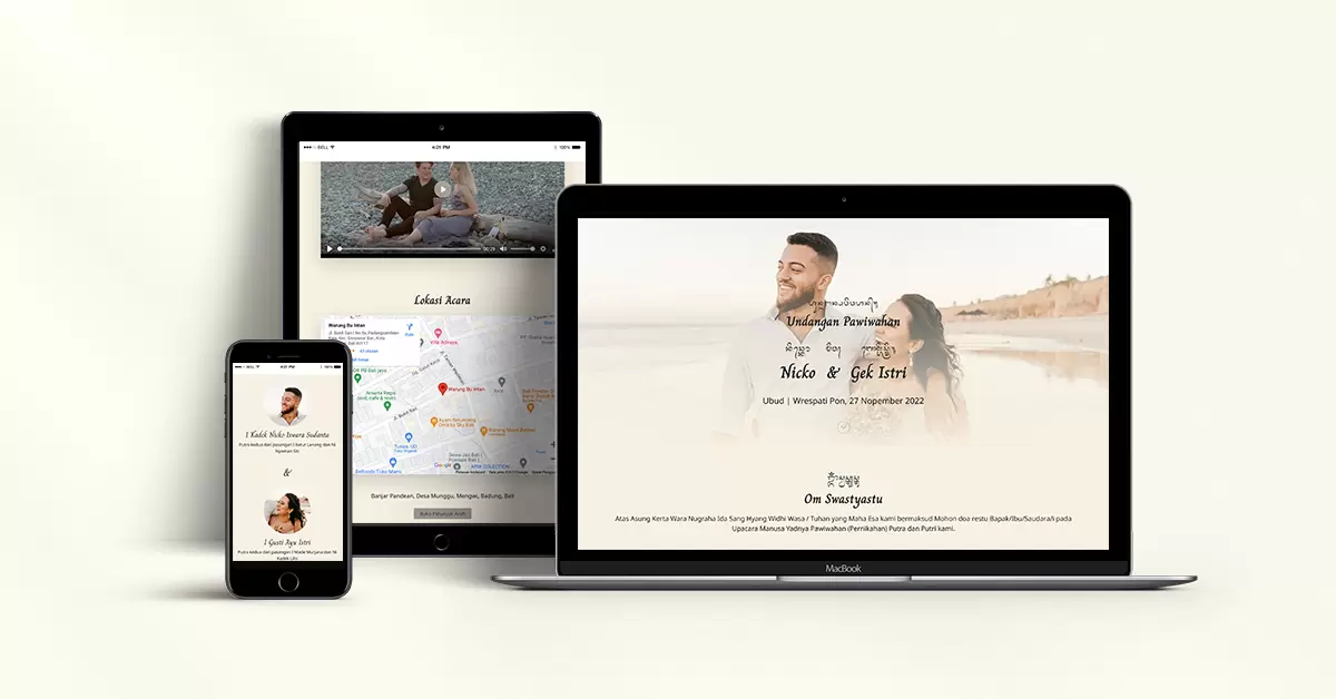 Maiundangan - Desain Undangan Digital Creamy Love